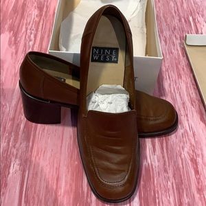 Nine West Brown 2 3/4 Inch Heels, size 8.5